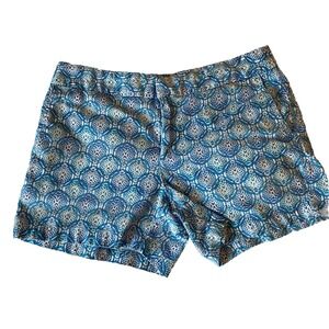 Sigrid Olsen Sz 6 Shorts Blue | White Stretch Women's Cotton Blend Size 6 Chino